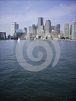 Boston Harbor Skyline