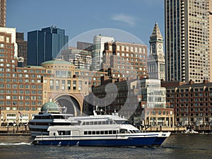 Boston Harbor and Tour Boat