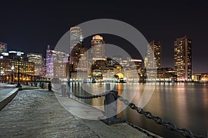 Boston harbor and waterfront