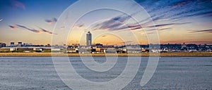 Boston Logan Airport at Dawn