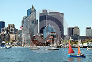 Boston, MA: Skyline and Harbour