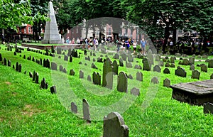 Boston, MA: 18th Century Graves at Grannary Burial Ground
