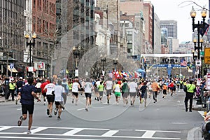 The Boston Marathon Finish Line