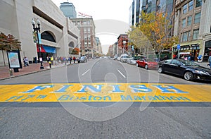 Boston Marathon Finish Line, Boston, USA