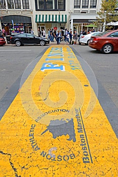 Boston Marathon Finish Line, Boston, USA