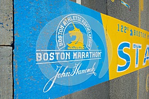 Boston Marathon Start Line, Hopkinton, MA, USA