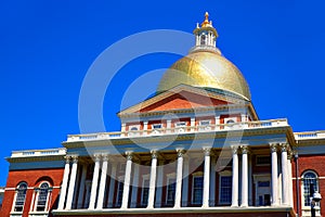 Boston Massachusetts State House golden dome