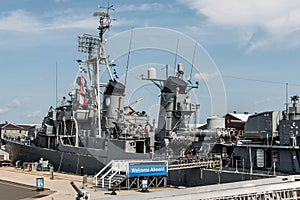 Boston massachusetts USA 06.09.2017- USS Cassin Young Fletcher class destroyer National Historic Landmark