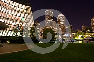 Boston at Night photo