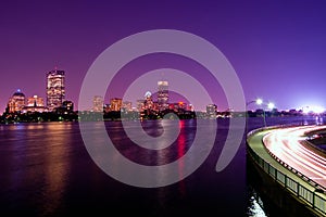 Boston Night Skyline