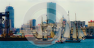 Boston parade of sail.