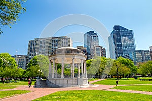 Boston Public Garden in Massachusetts