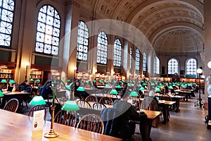 Boston Publics Libray - Bates Reading Room,