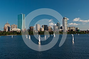 Boston Skyline Across the Charles River