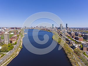 Boston skyline and Charles River, Massachusetts, USA
