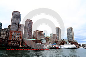 Boston Skyline Harbor View