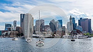 Boston skyline and harbour