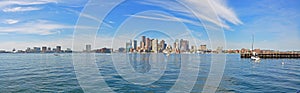 Boston skyline panorama, USA