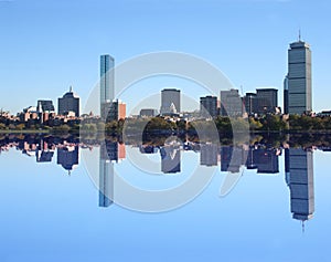 Boston Skyline reflected