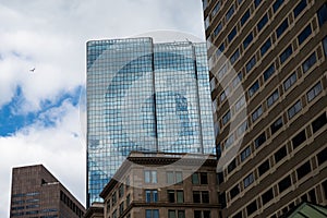 Boston Skyscraper view on early spring