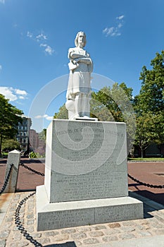 Boston Waterfront Park Colombus Statue