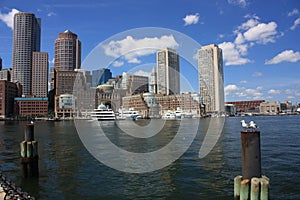 Boston waterfront skyline
