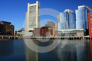 Boston waterfront skyline