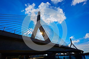 Boston Zakim bridge in Bunker Hill Massachusetts