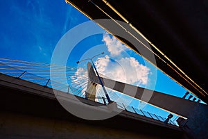 Boston Zakim bridge in Bunker Hill Massachusetts