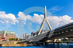 Boston Zakim bridge in Bunker Hill Massachusetts