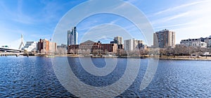 Boston Zakim bridge panorama