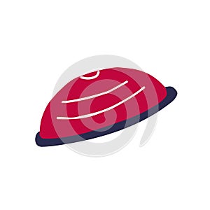 BOSU ball icon. Simple element for gym and fitness concept. Doodle vector graphic