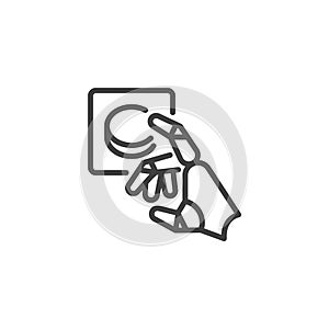 Bot Execution line icon