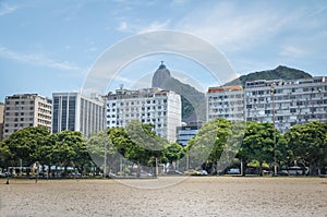 Botafogo skyline with Corcovado mountain on background - Rio de Janeiro, Brazil