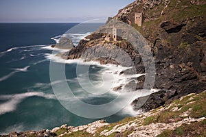 Botallack former tin mines, St Just, Cornwall, England