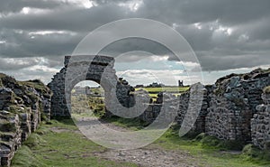 Botallack Tin mines in Cornwall Uk England.