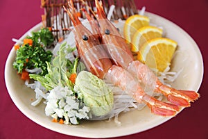 Botan Shrimp sashimi set