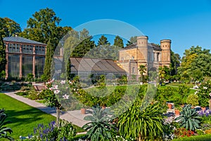 Botanic garden at Karlsruhe palace in Germany