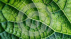 Botanic Tapestry: Microscopic Marvels of a Green Leaf