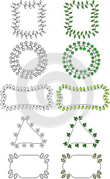 Botanical Frames Illustration