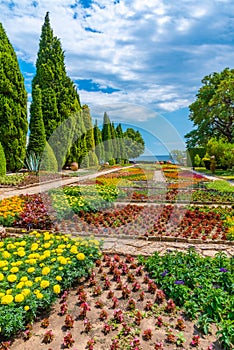 Botanical garden of Balchik palace in Bulgaria