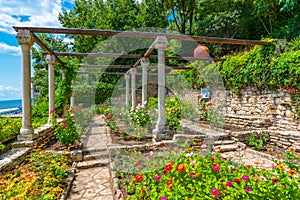 Botanical garden of Balchik palace in Bulgaria