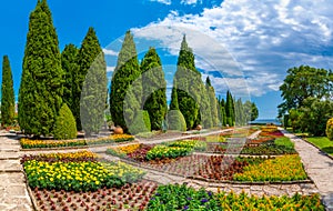 Botanical garden of Balchik palace in Bulgaria