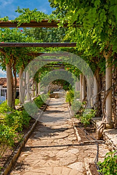 Botanical garden of Balchik palace in Bulgaria