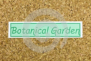 Botanical garden beautiful nature green landscape sign