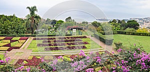 Botanical garden in Funchal, Madeira island, Portugal