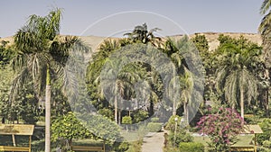 The Botanical Garden on Kitchener Island in Aswan.