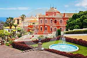 Botanical garden in La Orotava town, Tenerife