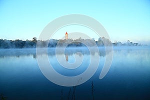 Botanical garden lake photo