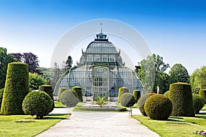 Botanical garden near Schonbrunn palace in Vienna